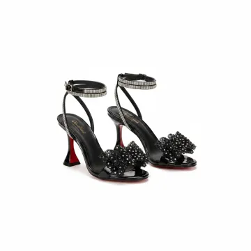 Rhinestone Slingback High Heels Sandals