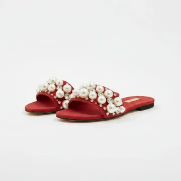 Pearl Shoes Flat Sandals