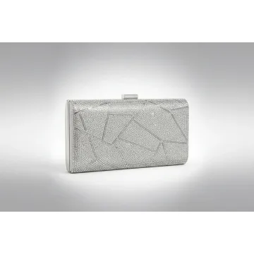 Abstract Diamante & Rhinestone Clutch Bag